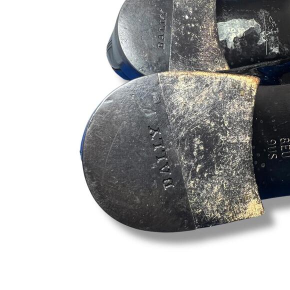 Bally Men’s Patent Leather Derby Shoes 9 US / 8 EU Black Made in Italy Switzerla - Picture 10 of 12